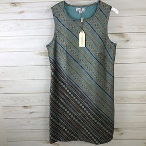 Max Studio Sleeveless Sheath Dress Geometric M
